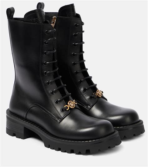 Versace Medusa Leather Boots on SALE 